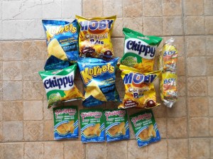 Individual snacks, hundreds of varieties, just pennies each. Lots and lots of packaging. 